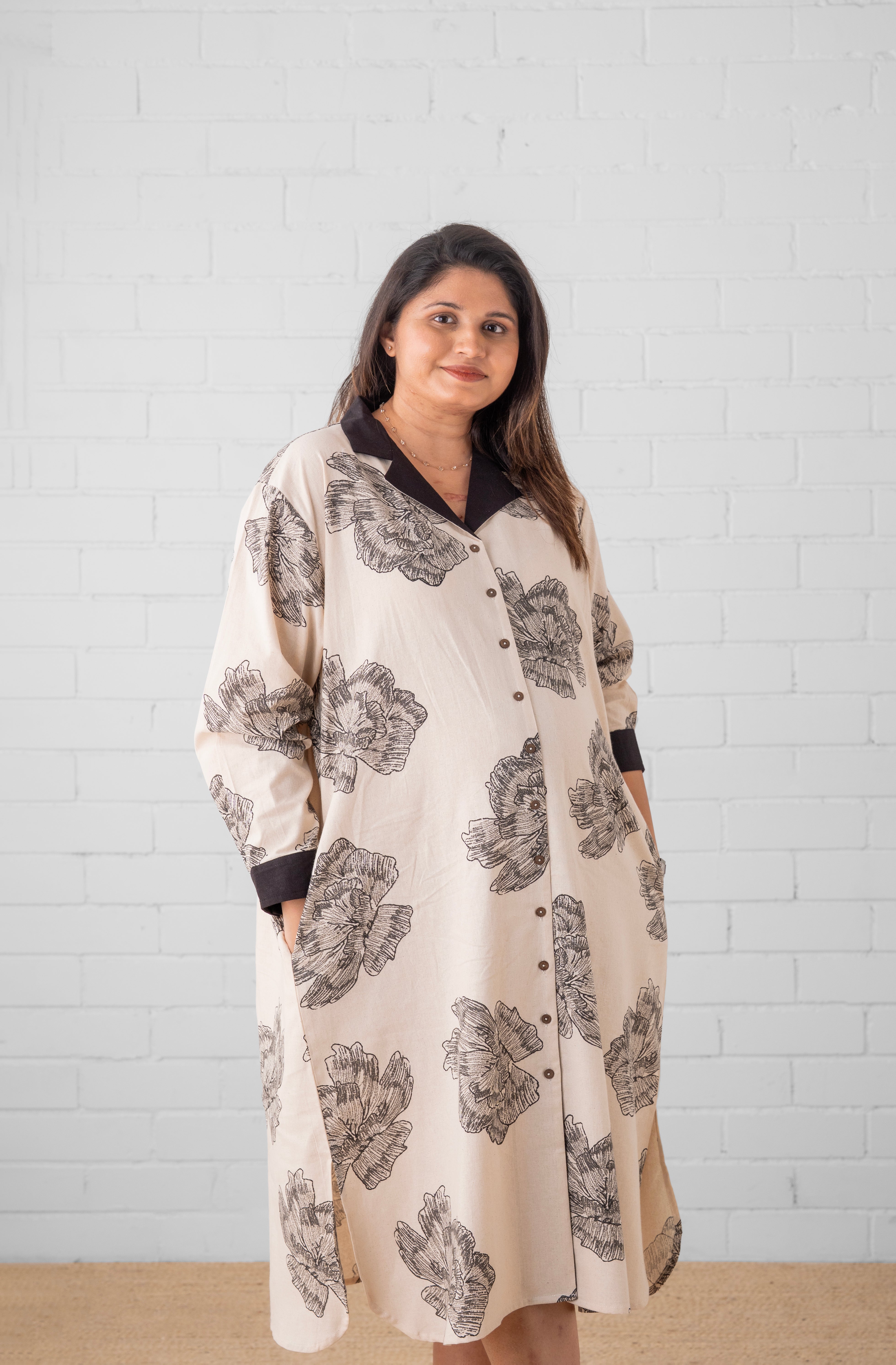 Sketch Petal Maternity and Nursing Dress - S Maternity Casual Dress