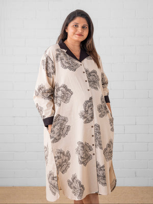 Sketch Petal Maternity and Nursing Dress - S Maternity Casual Dress