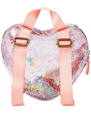 Skip Hop Clear Glitter Heart Backpack Transparent Girls - 9Q892810