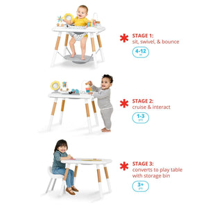 Skip Hop Discoverosity Montessori - Inspired 3 - Stage Activity Center & Play Table White 4M to 48M - 9O297010