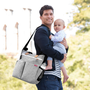 Skip Hop Duo Signature Diaper Bags - Grey Melange - 200326