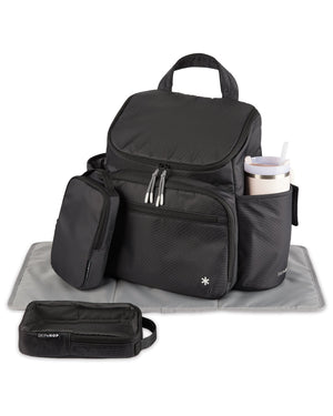 Skip Hop Forma Next Diaper Backpack Birth+ to 24M - Black Diaper Bag