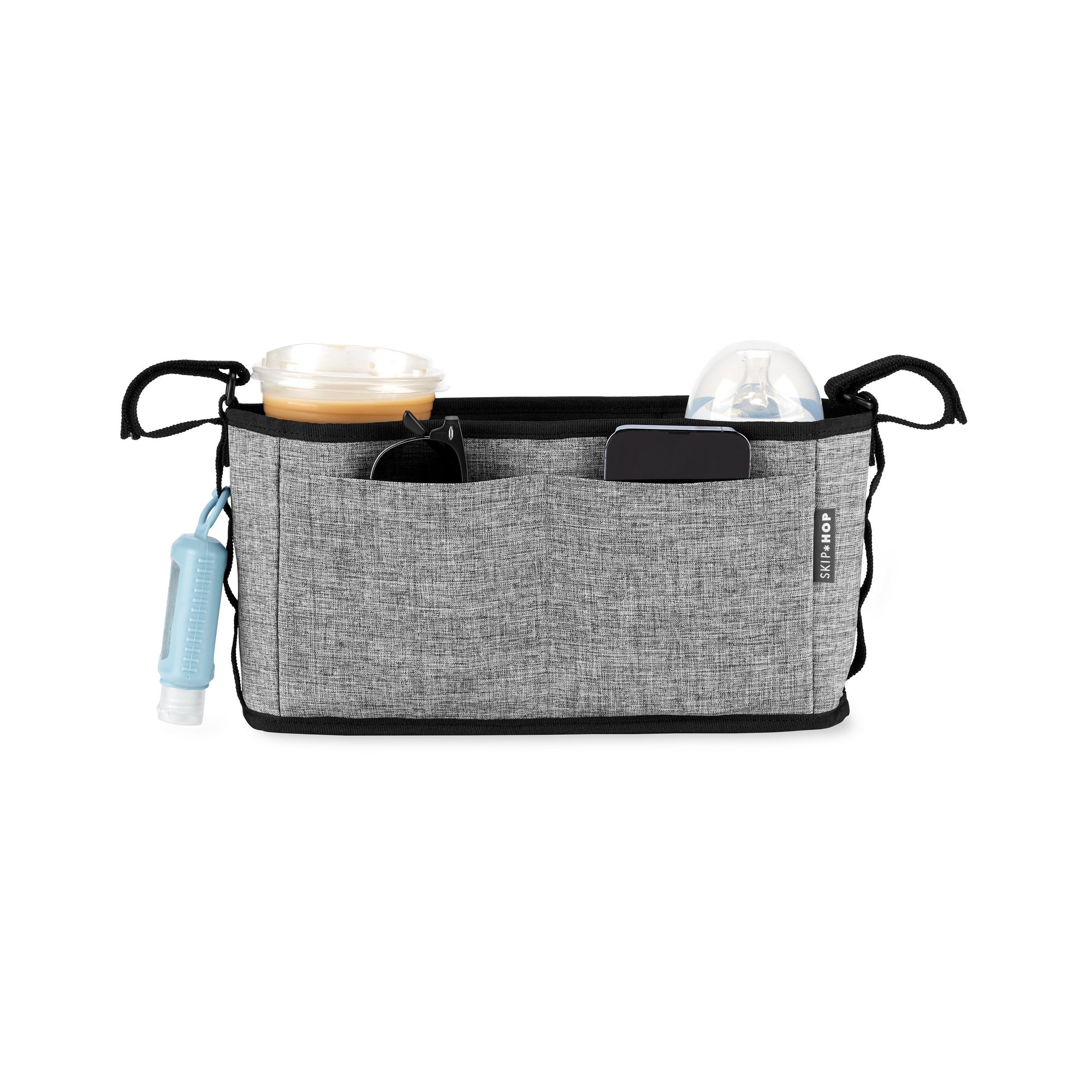Skip Hop G - G Ultra Stroller Organizer Black - Grey Stripes Birth+ to 24M - 9R161810