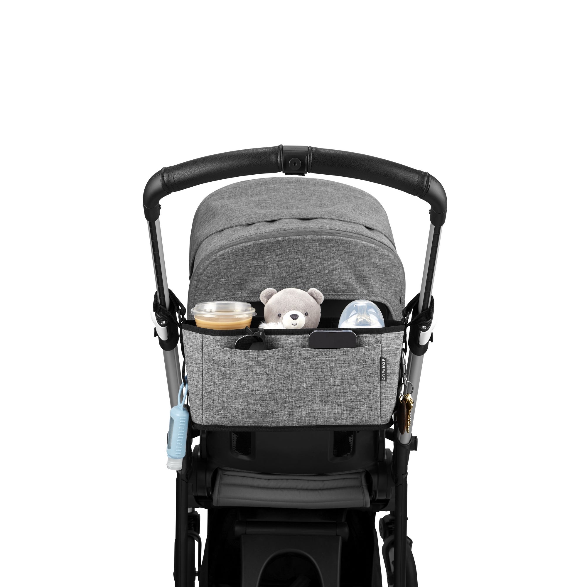 Skip Hop G - G Ultra Stroller Organizer Black - Grey Stripes Birth+ to 24M - 9R161810