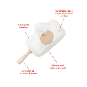 Skip Hop Grab & Go Snug Seal Wipes Case Oat Birth+ to 24M - 9R255510