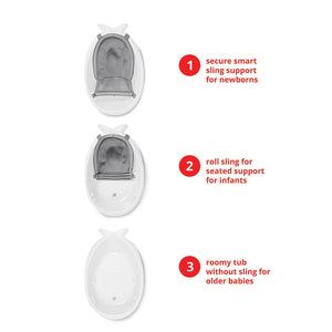 Skip Hop Moby Smart Sling 3 - Stage Tub White Birth+ To 36M - 9P466810