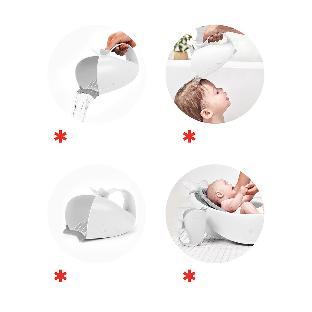 Skip Hop Moby Waterfall Rinser Bath & Potty Bath Accessory White - 9P466910