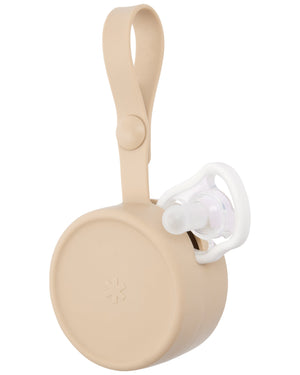 Skip Hop Silicone Pacifier Holder Oat Birth to 24 M - Pacifier Accessories