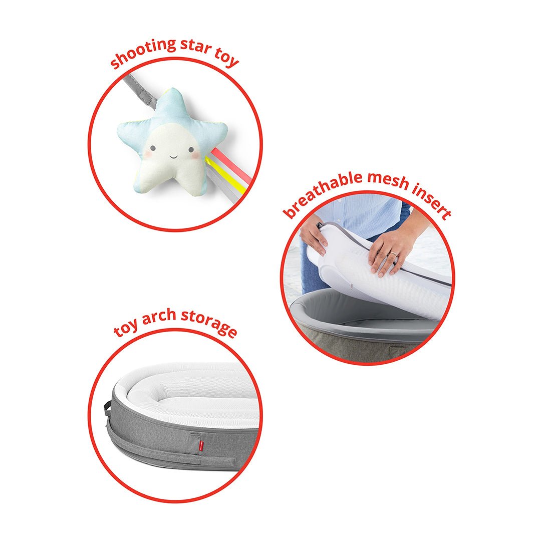 Skip Hop Sweet Retreat 2 - Stage Baby Lounger Grey - 9I745210