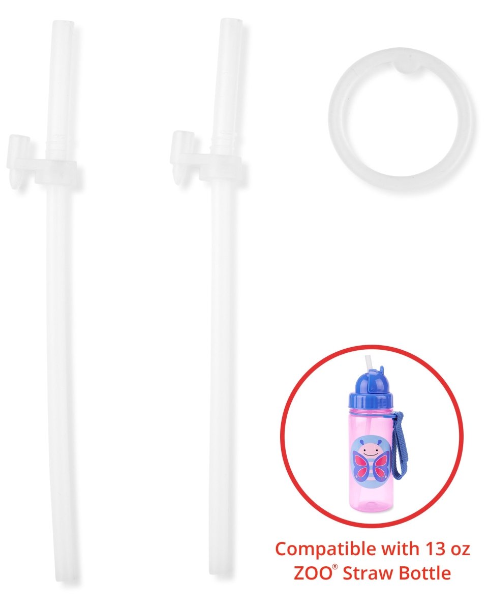 Skip Hop- Zoo Extra Straws 2Pk PP- Transparent - 9O298110