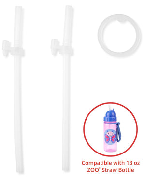Skip Hop- Zoo Extra Straws 2Pk PP- Transparent - 9O298110
