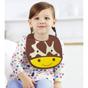 Skip Hop Zoo Fold & Go Silicone Bib Giraffe - 9I415410