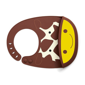Skip Hop Zoo Fold & Go Silicone Bib Giraffe - 9I415410