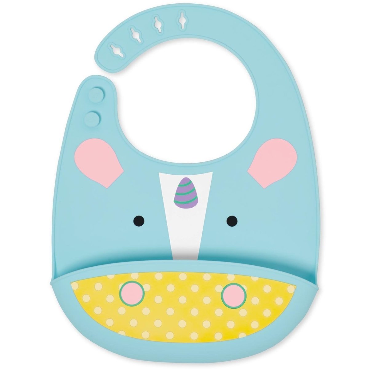 Skip Hop Zoo Fold & Go Silicone Bib - Unicorn - 232204