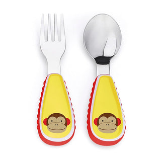 Skip Hop Zoo Utensils Fork & Spoon - Monkey - 252352