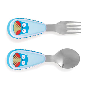 Skip Hop Zoo Utensils Fork & Spoon - Owl - 252353