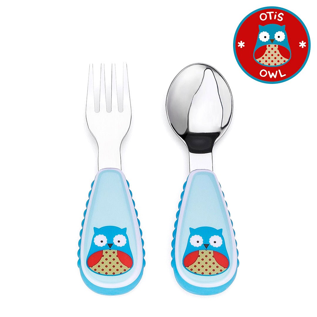 Skip Hop Zoo Utensils Fork & Spoon - Owl - 252353
