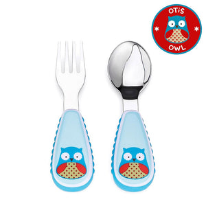 Skip Hop Zoo Utensils Fork & Spoon - Owl - 252353