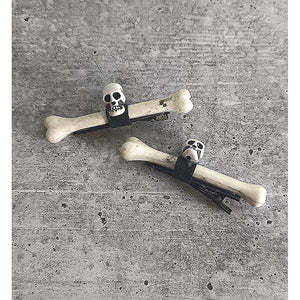 Skull and Bone Unique Hair Clip & Hair Accessory for Halloween Party - Little Surprise BoxSkull and Bone Unique Hair Clip & Hair Accessory for Halloween Party