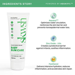 Skwsh Baby Bum Care Diaper Rash Cream - 100 gm - Diaper Rash Balm