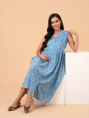 Sky Belle Maternity and Nursing Dress - S Maternity Casual Dress