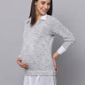 Sky Captain Maternity Knit Top With Nursing - MAT-SKYCAP-S