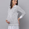 Sky Captain Maternity Knit Top With Nursing - MAT-SKYCAP-S