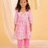 Sky Magenta Girls Anarkali Kurta Set - KES-SC-SMG-0-6