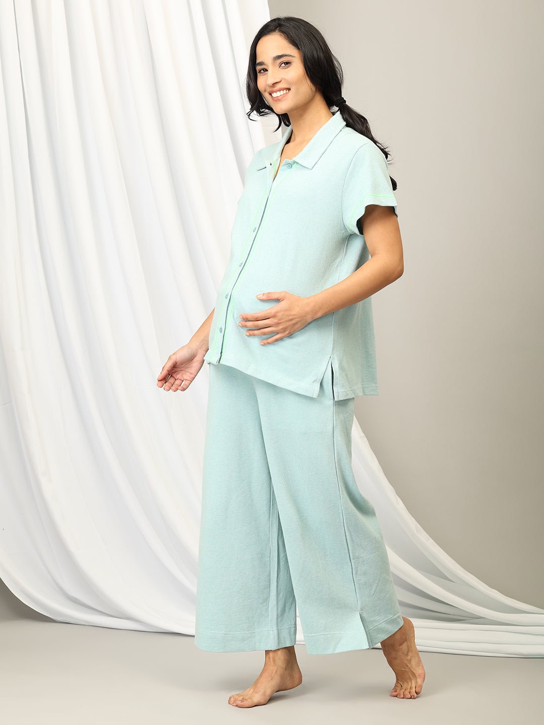 Skyline Slumber Maternity and Nursing Pajama Set - NW - SD - SKYSLM - M