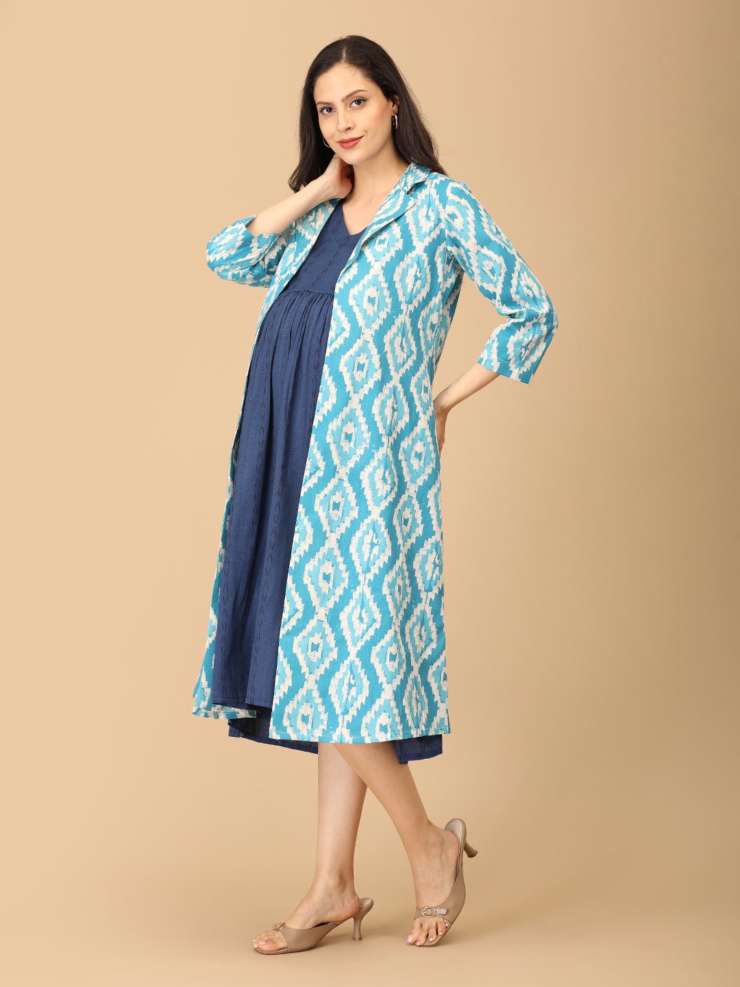 Sky’s the Limit Maternity and Nursing Shacket Dress - DRS - SK - SKYTL - S