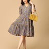 Slate Symphony Maternity and Nursing Dress - DRS - SK - SLTS - S