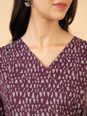 Sleek Cabernet Maternity and Nursing Dress - S Maternity Casual Dress