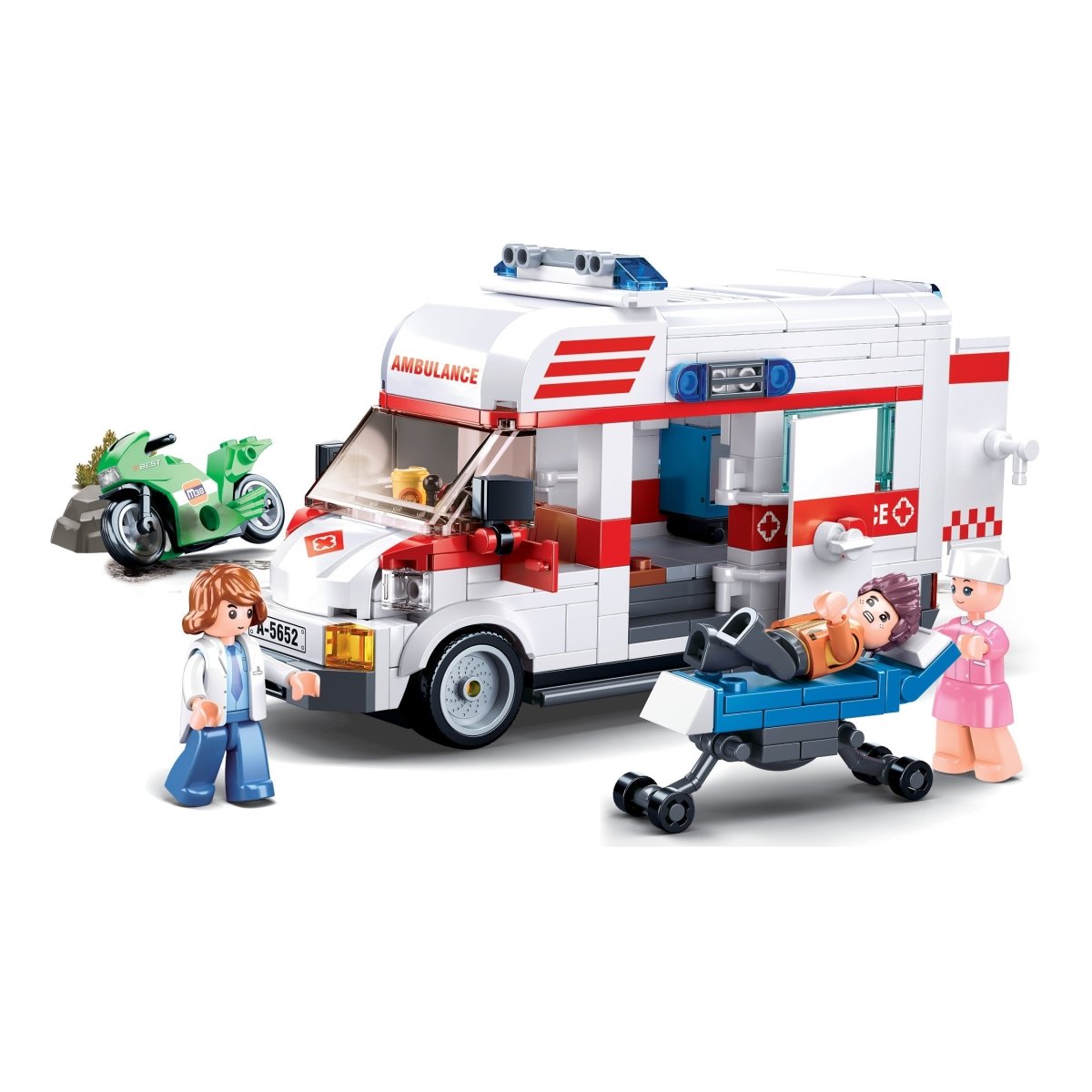 Sluban Ambulance-Large Building Blocks Kit - M38-B1065