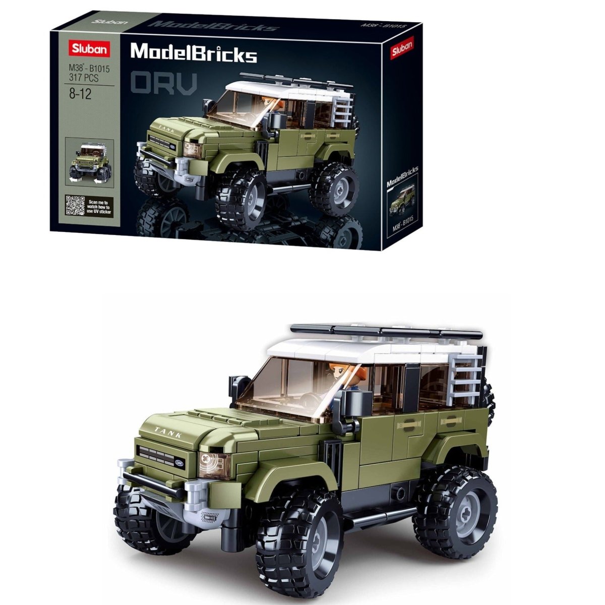 SLUBAN Building Blocks Kit for Boys and Girls - ORV SUV Car - M38-B1015