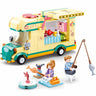 SLUBAN Building Blocks Kit for Girls - Winter Travel In Snow Caravanning - M38-B0960
