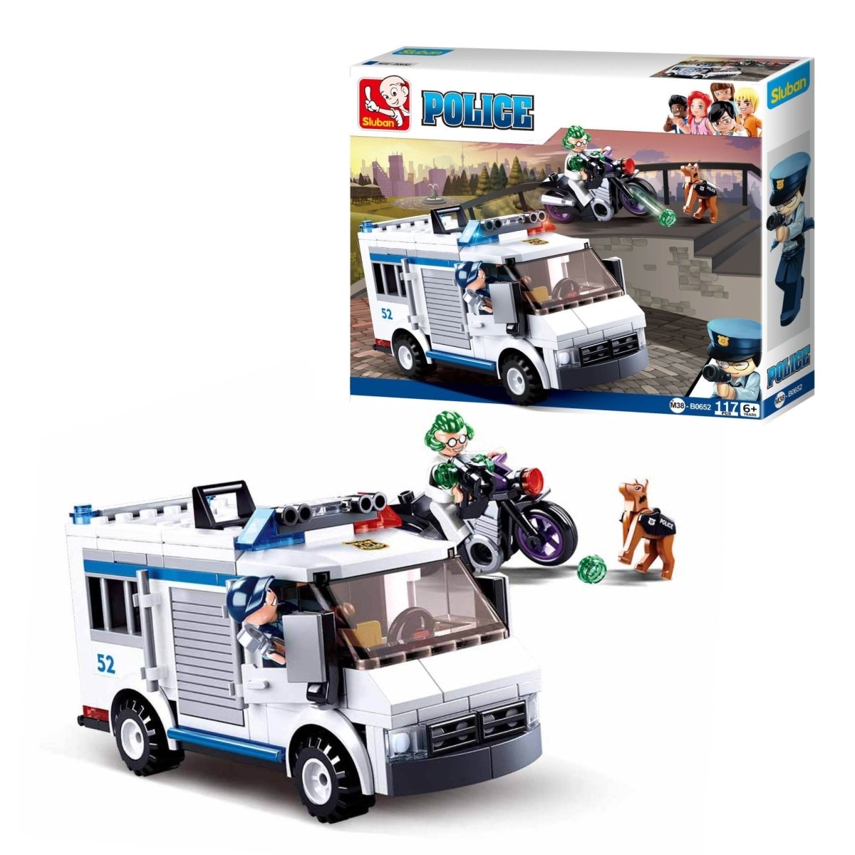 Sluban Escort Vehicle Block Toy Set - M38-B0652
