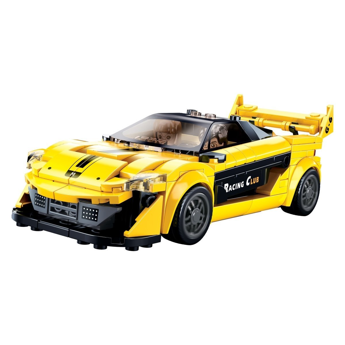 Sluban Racing Car- Yellow Building Blocks Kit - M38-B0956