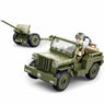 SLUBAN®Building Blocks Kit for Boys and Girls - WWII-WILLYS Jeep - M38-B0853