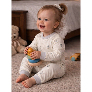 Small Penguins, Full Sleeves Jumpsuit Romper for Tiny Toddlers - 3 - 6 Months Kids Clothing
