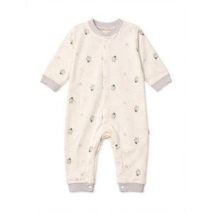 Small Penguins, Full Sleeves Jumpsuit Romper for Tiny Toddlers - 3 - 6 Months Kids Clothing
