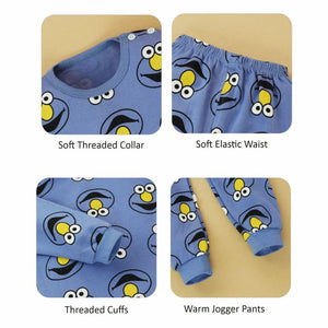 Smiley Face Full sleeves tops & pants set Unisex Kids Wear - 18 - 24 months Kids Clothing