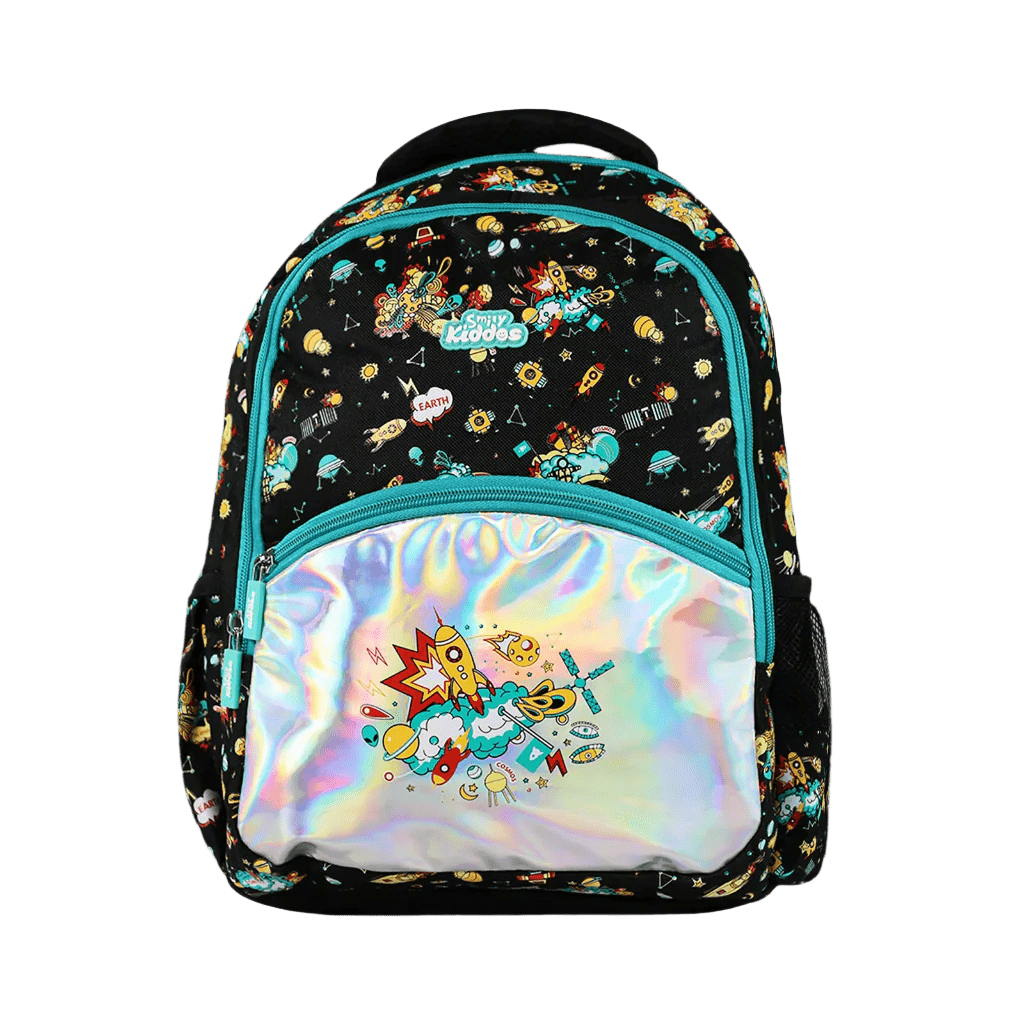 Smily Kiddos 10 ltrs Backpack Space Theme - Black - SK16001670