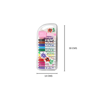 Smily Kiddos 12 Color Spray Pen Set | The Mom Store - Drawing, Painting & Colouring