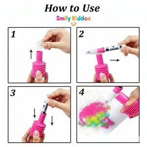 Smily Kiddos 12 Color Spray Pen Set | The Mom Store - Drawing, Painting & Colouring