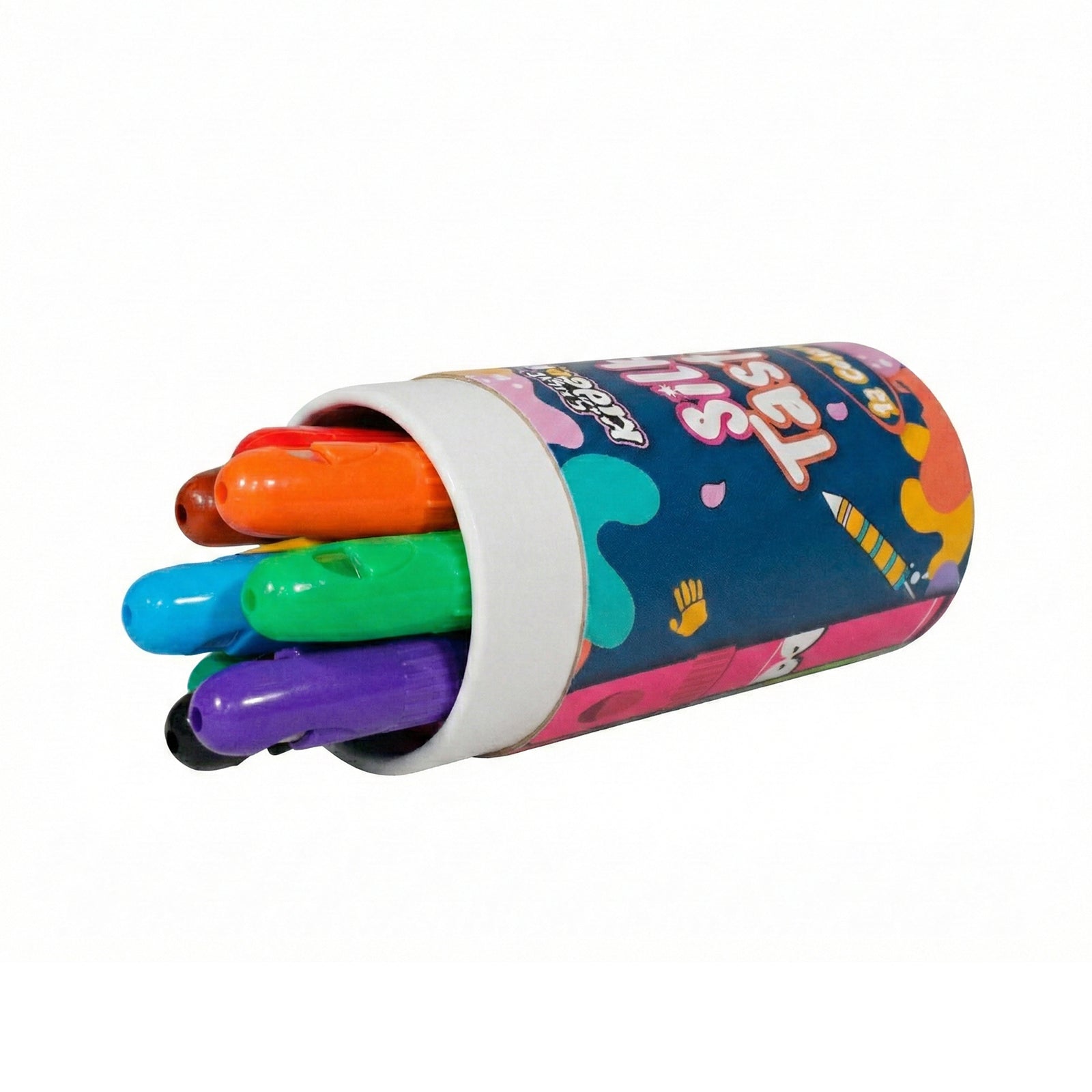 Smily Kiddos 12 Colors Silky Crayon Set - Crayons