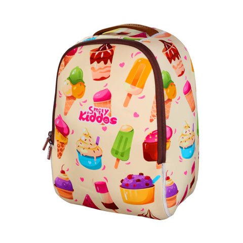 Smily Kiddos 12L Ice Cream Neoprene Junior Backpack – Cream - SK16001822