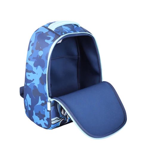 Smily Kiddos 13 L Ocean Adventure Shark Neoprene Junior Backpack – Blue - SK16001820