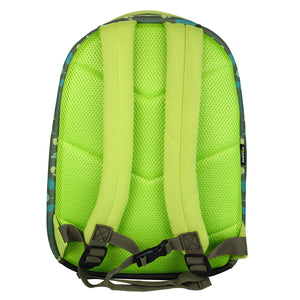 Smily Kiddos 13 L Roaring Dino Neoprene Junior Backpack – Green - School Bag
