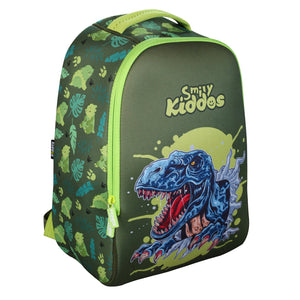 Smily Kiddos 13 L Roaring Dino Neoprene Junior Backpack – Green - School Bag