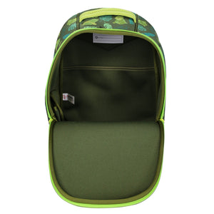 Smily Kiddos 13 L Roaring Dino Neoprene Junior Backpack – Green - School Bag